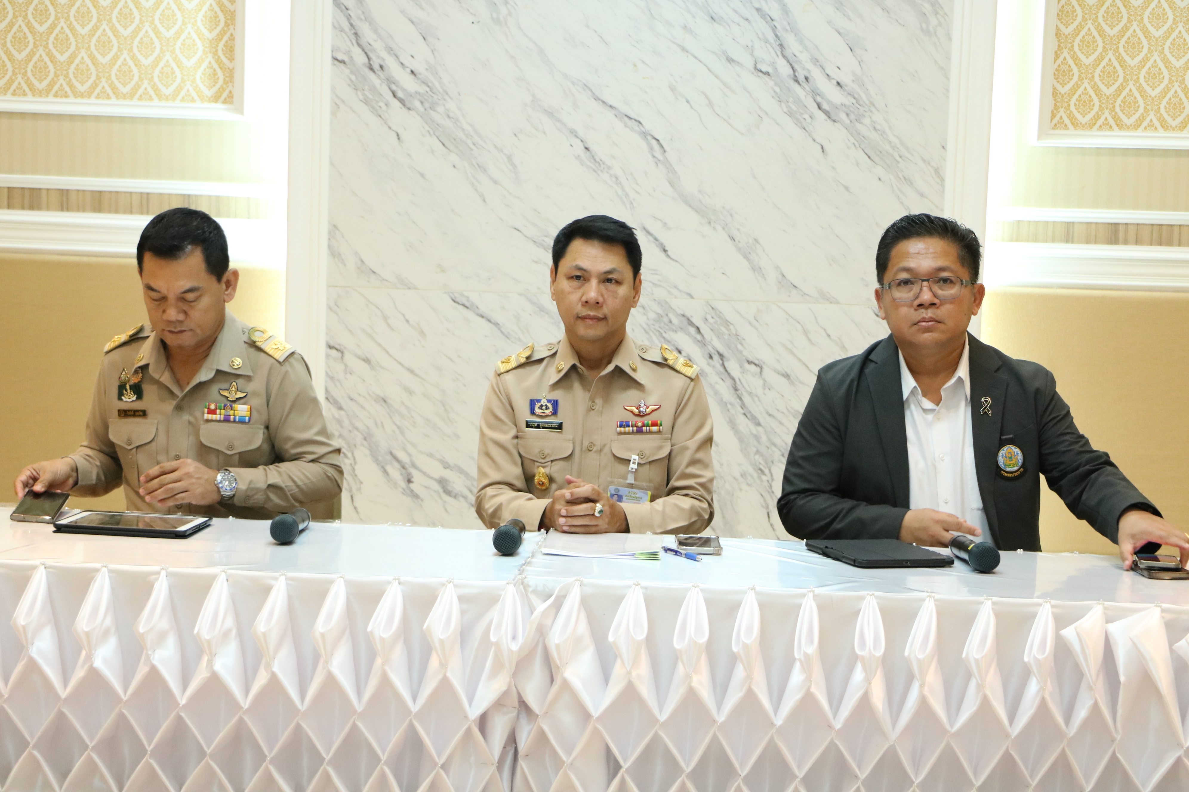 title - ส.ป.ก. ร่วมแถลงข่าวรายงานสถานการณ์น้ำ กระทรวงเกษตรและสหกรณ์